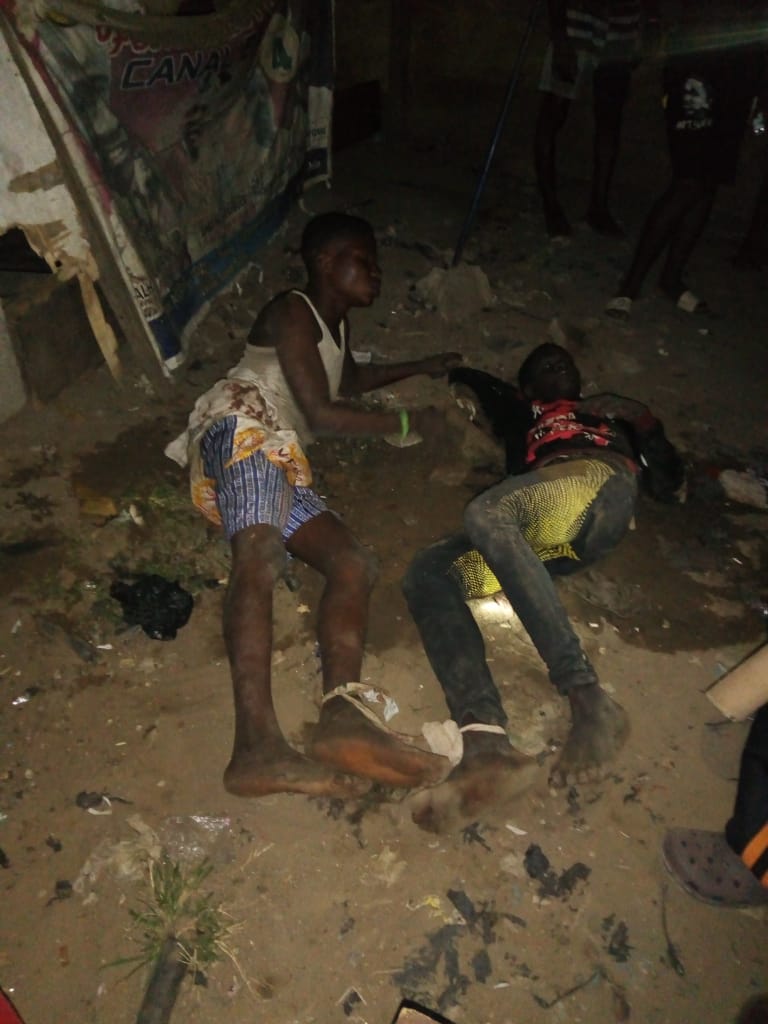 The thieves after they were caught