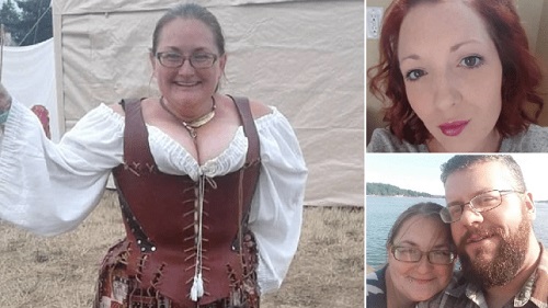 Amy Brown (left) shot dead her friend after catching her in bed with fiance