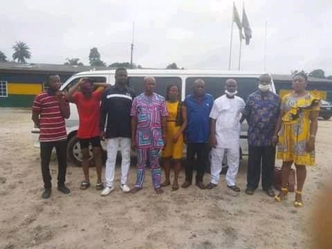 The rescued victims
