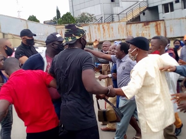 The protesting pensioners beaten in Imo state