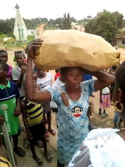  The woman after she was caught