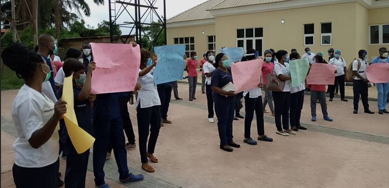 Nurses protest