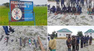 Bandits arrested by the army killing innocent Southern Kaduna community members