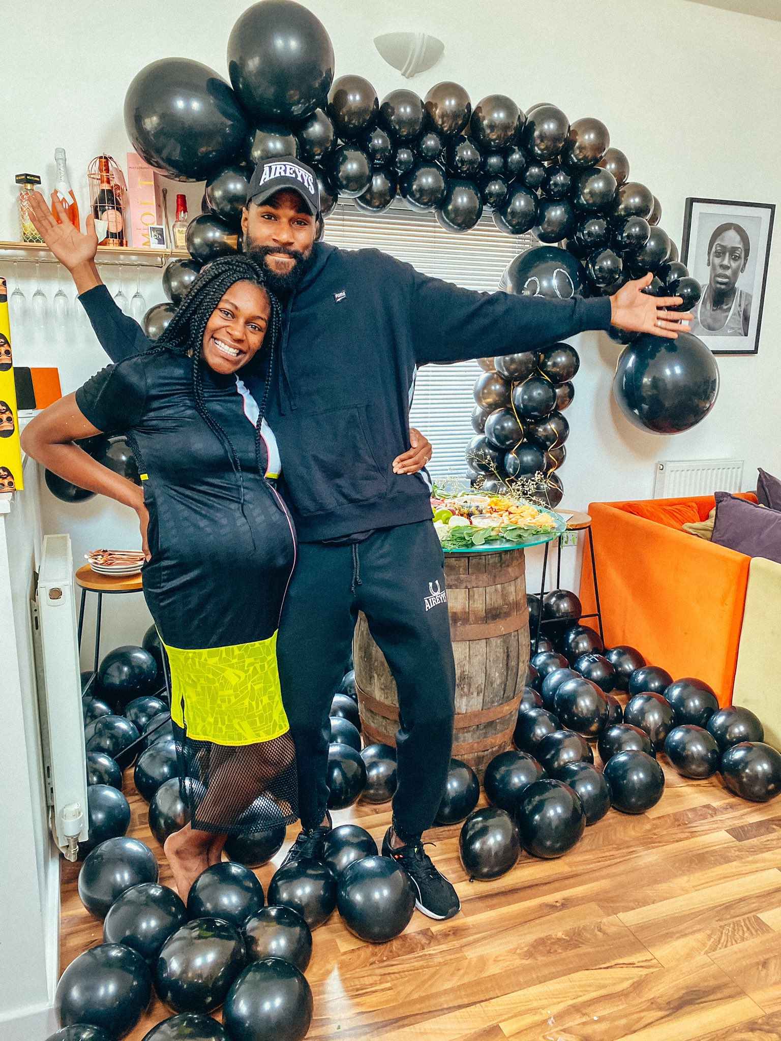 Mike and his wife expecting their baby boy after throwing baby shower party