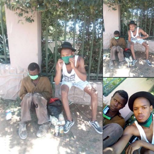 Masonwabe Thulani Ndabeni spends his birthday with a beggar