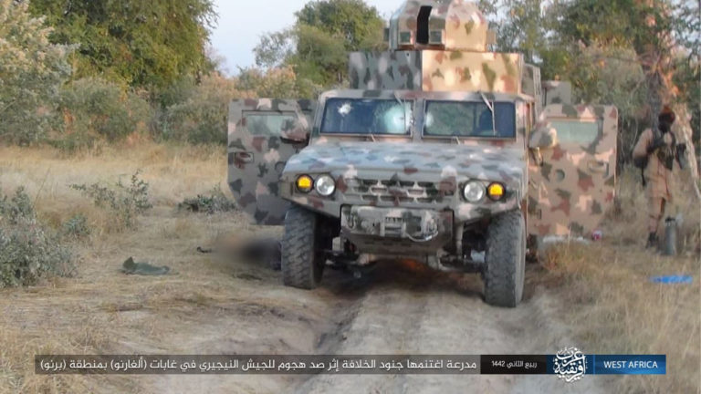 APC vehicle captured by terrorists