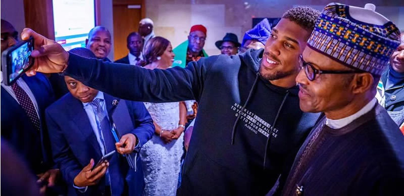 How President Buhari Reacted To Anthony Joshua's Stunning Victory Over Pulev
