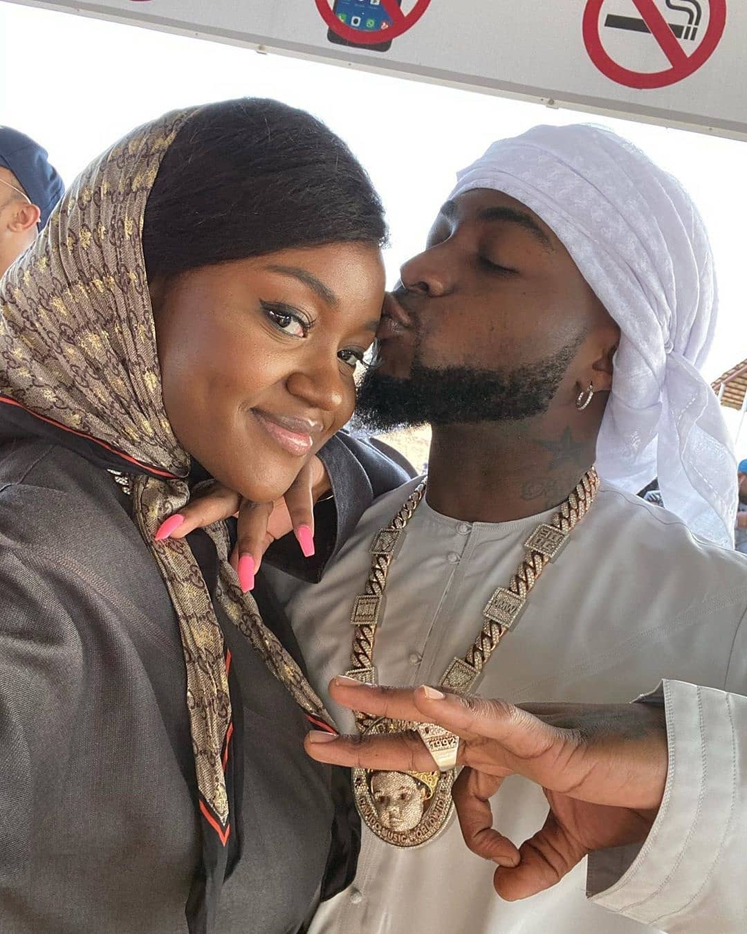 Davido and Chioma dressed in Arabia outfit