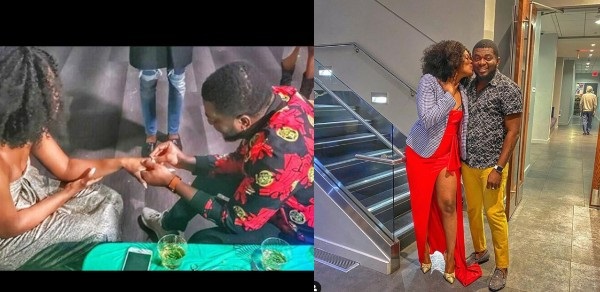 Kelly Hansome proposes to his girlfriend