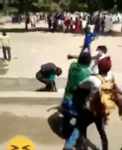 Students beat teacher