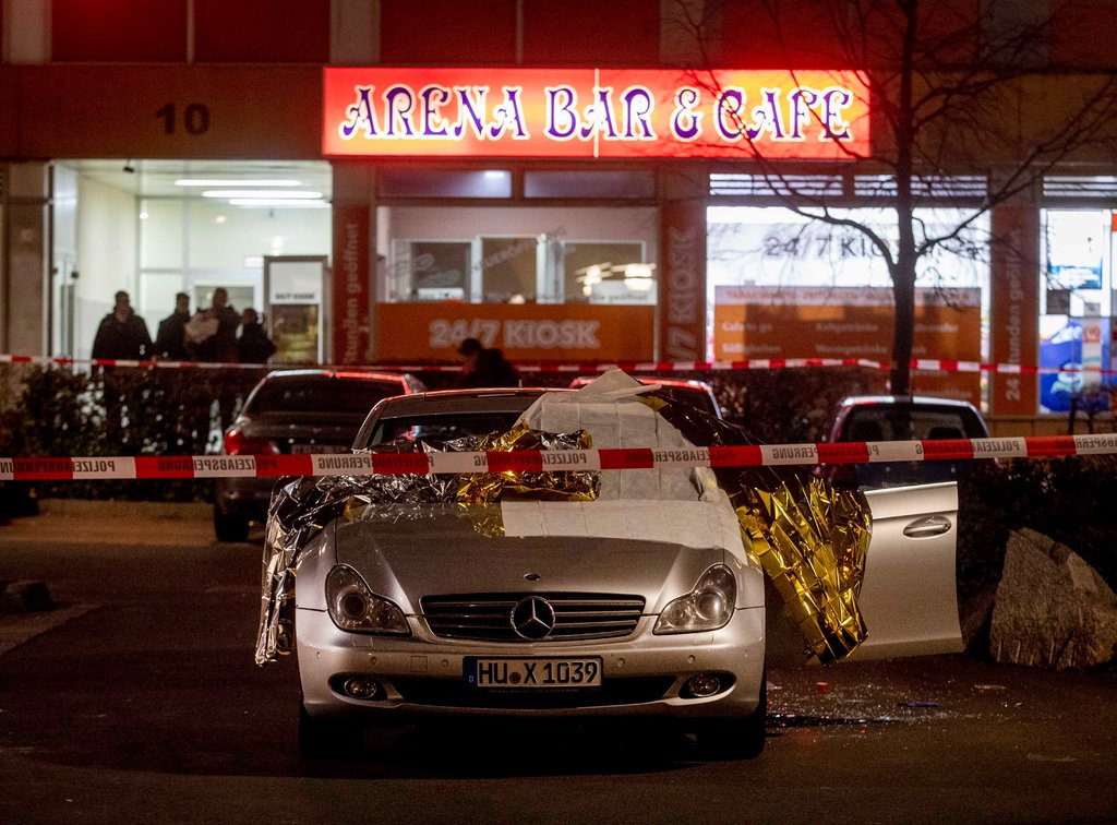 Scene of the brutal attack