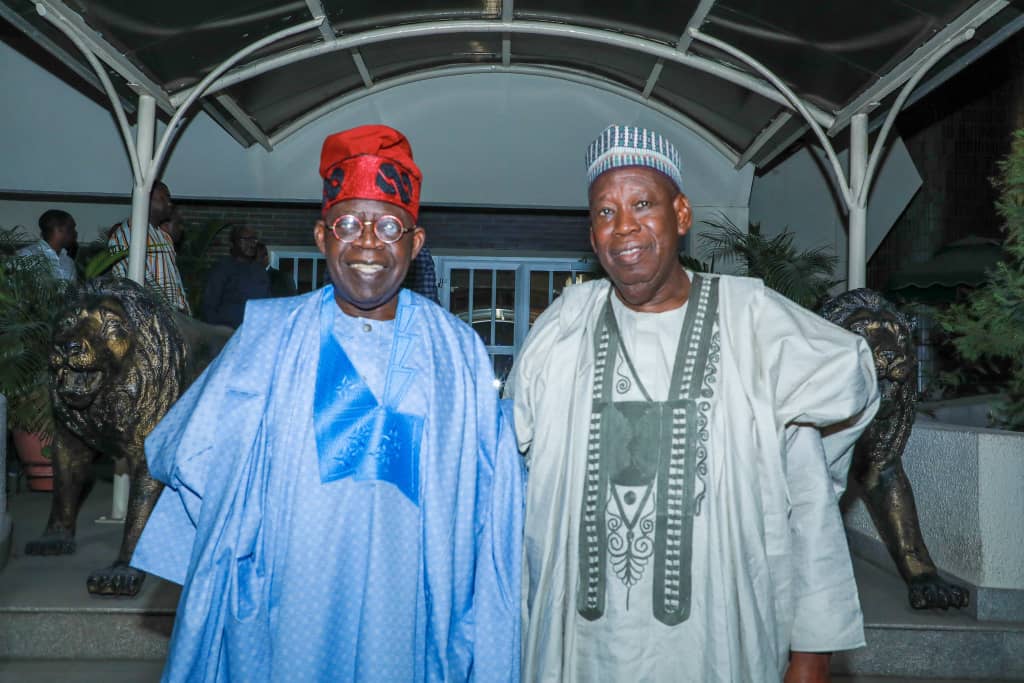 Bola Tinubu and Abdullahi Ganduje meet in Lagos