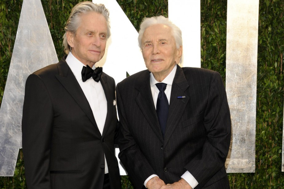 Michael Doughlas and late father, Kirk Douglas
