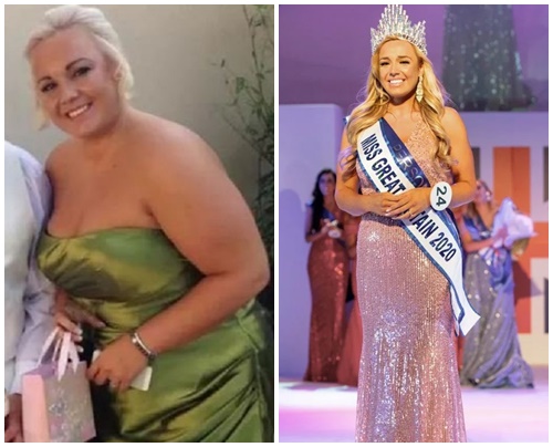 Jen's remarkable transformation won her Miss Great Britain crown