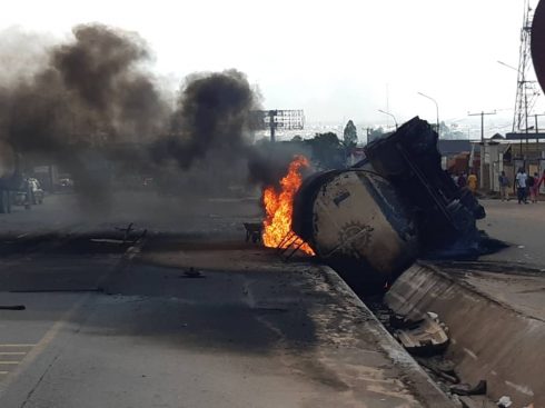 tanker fire
