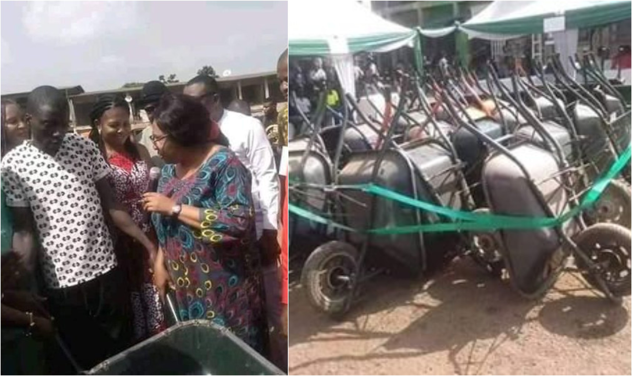 LGA chairman allegedly gives out wheel barrows on hire purchase