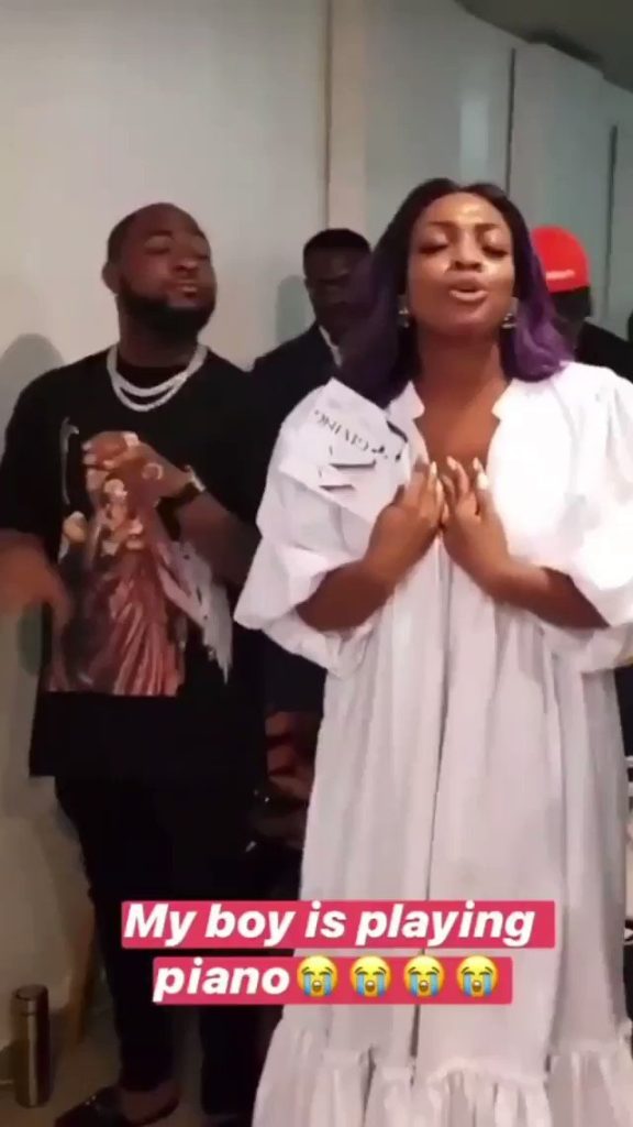 Davido inside church
