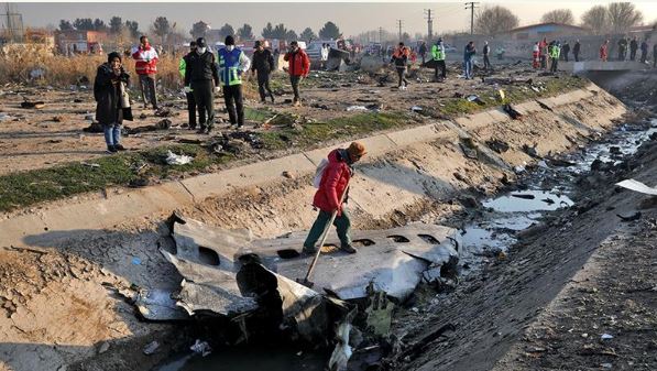 Iran crash site