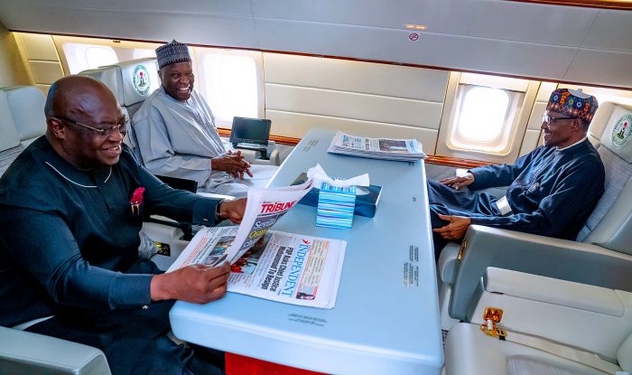 President Muhammadu Buhari leaving Abuja for London