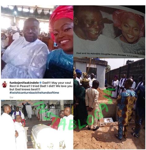 Funke Akindele berated for refusing to attend father's burial