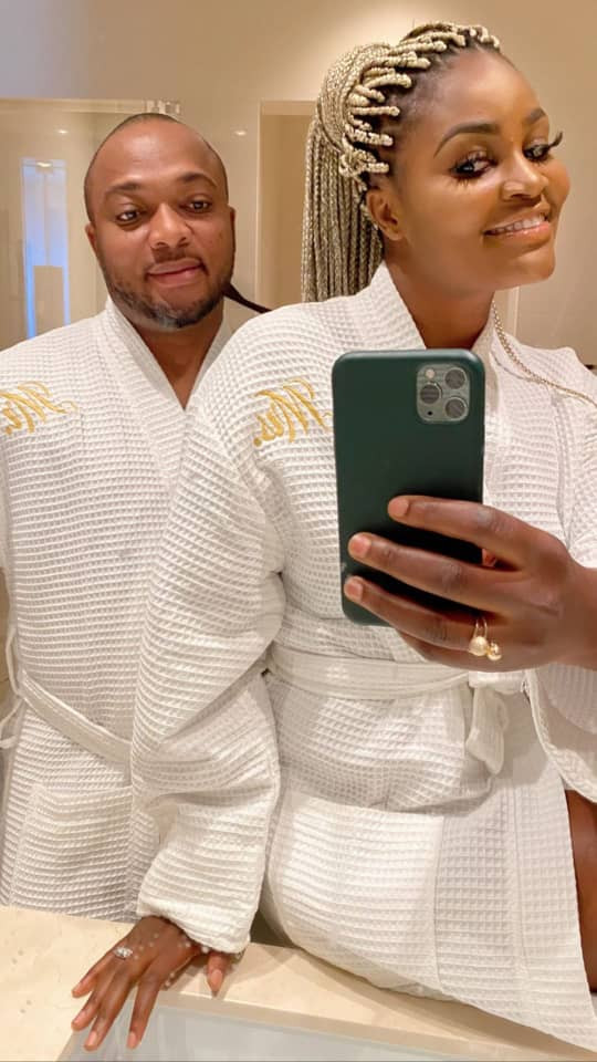 Chizzy Alichi and husband, enjoy honeymoon