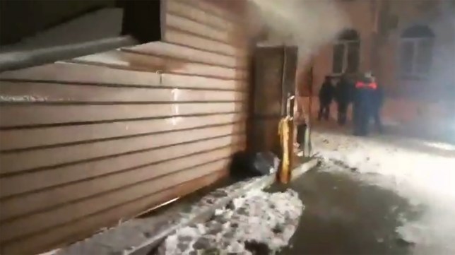 Russian hotel pipe burst