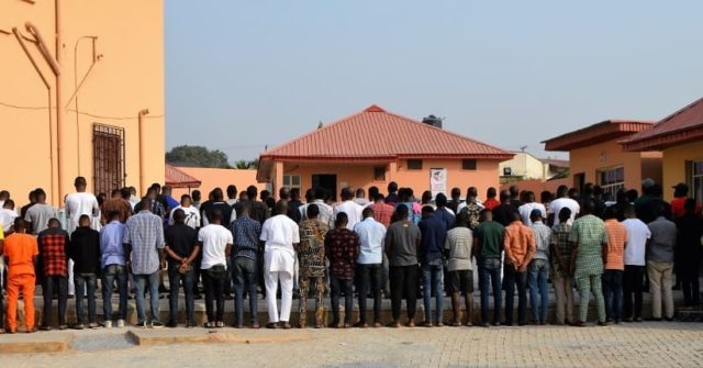 The suspected internet fraudsters nabbed in Ibadan