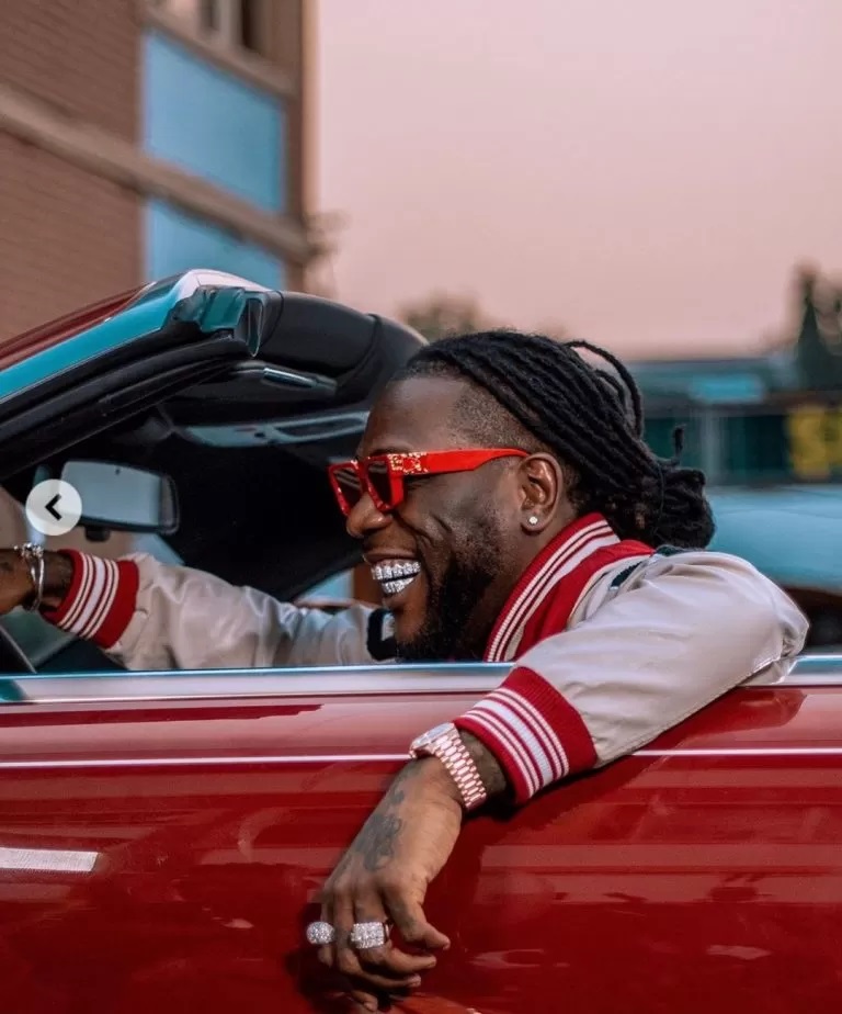 Burna Boy cruising in his new Rolls Royce