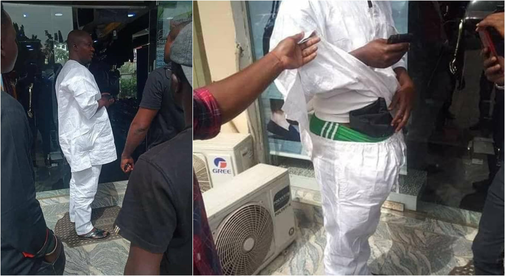 man caught stealing