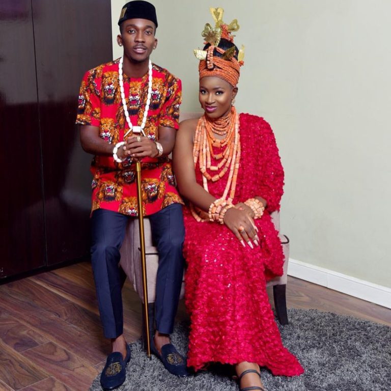 Onyekuru and wife, Esty
