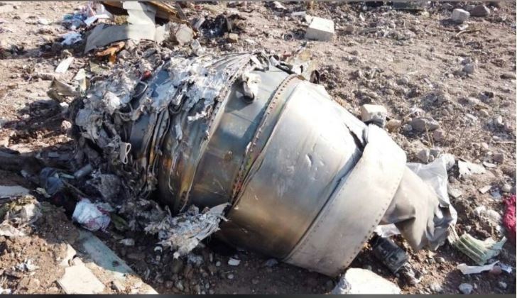 Iran crash site