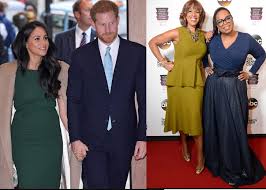 Prince Harry, Meghan Markle, Oprah Winfrey and Gayle King 