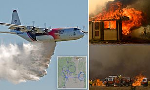 The water bomber plane crashed while fighting wildfire