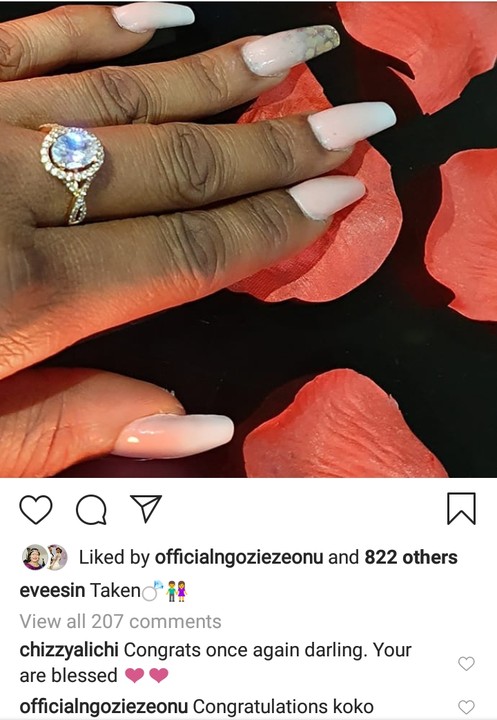Eve Esin is finally engaged