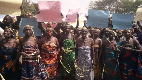 Women Strip Half Naked In Protest Against Kaduna Governor 