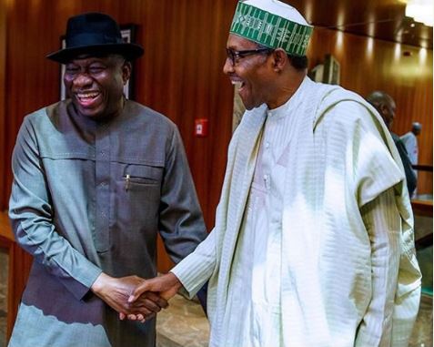 Goodluck Jonathan, President Muhammadu Buhari