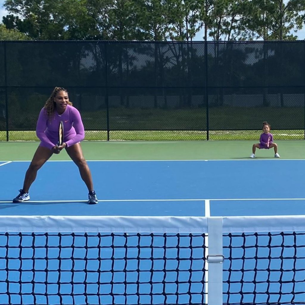 Serena Williams and daughter, Alexis