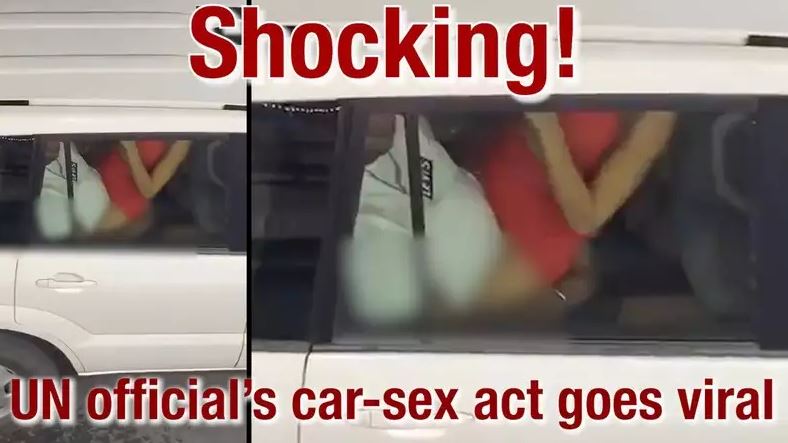 UN staff caught romping inside car have been suspended