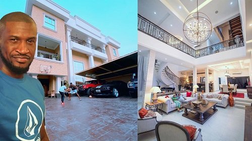 Peter Okoye shows off his mansion