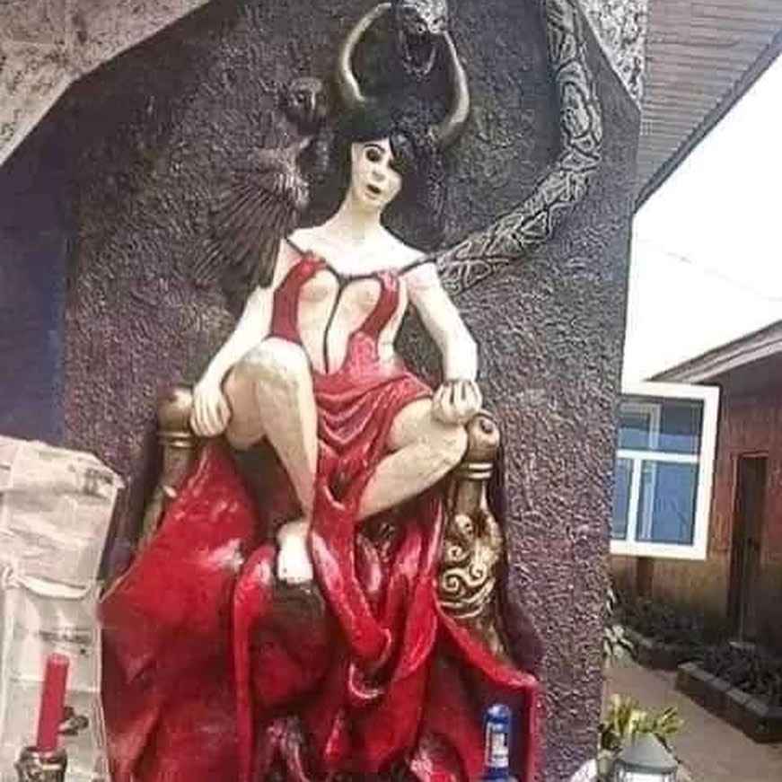 Objects found inside church of Satan destroyed by angry youths