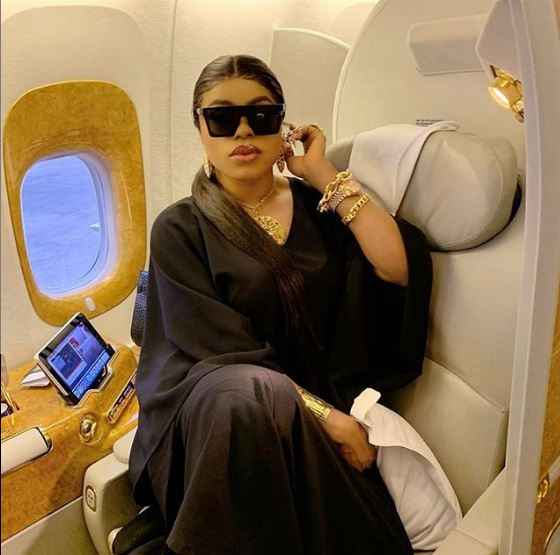Bobrisky shares photo narrating his steamy experience inside plane