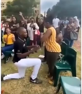 The woman left the man embarrassed after the incident