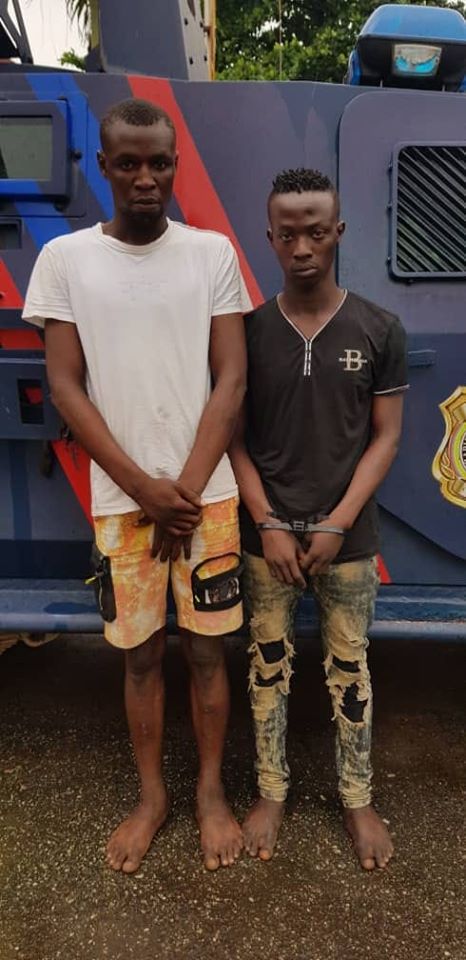The robbers after they were caught