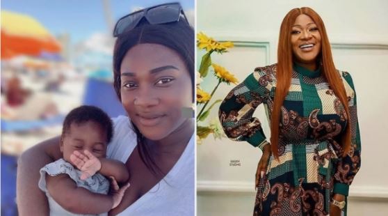 Mercy Johnson and daughter, Divine