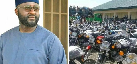 Jika shared cars, motorcycles and keke napeps to constituents