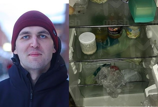 Cartwright was cut into many parts before being stored in a fridge
