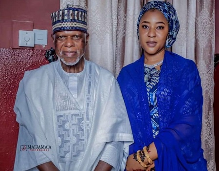 Hameed Ali and his new wife, Hajiya Zainab Abdullahi