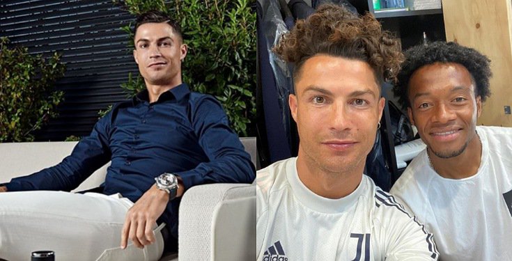 Ronaldo flaunts his new hairstyle