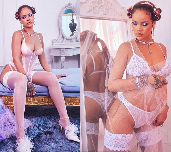 arab sexy lingerie Rihanna is the sort of bride that will have you blushing. 😚 👰‍♀️ The  mother of two modeled her brand, Savage X Fenty's, bridal lingerie  collection while sporting the ring on 𝓉𝒽𝒶𝓉
