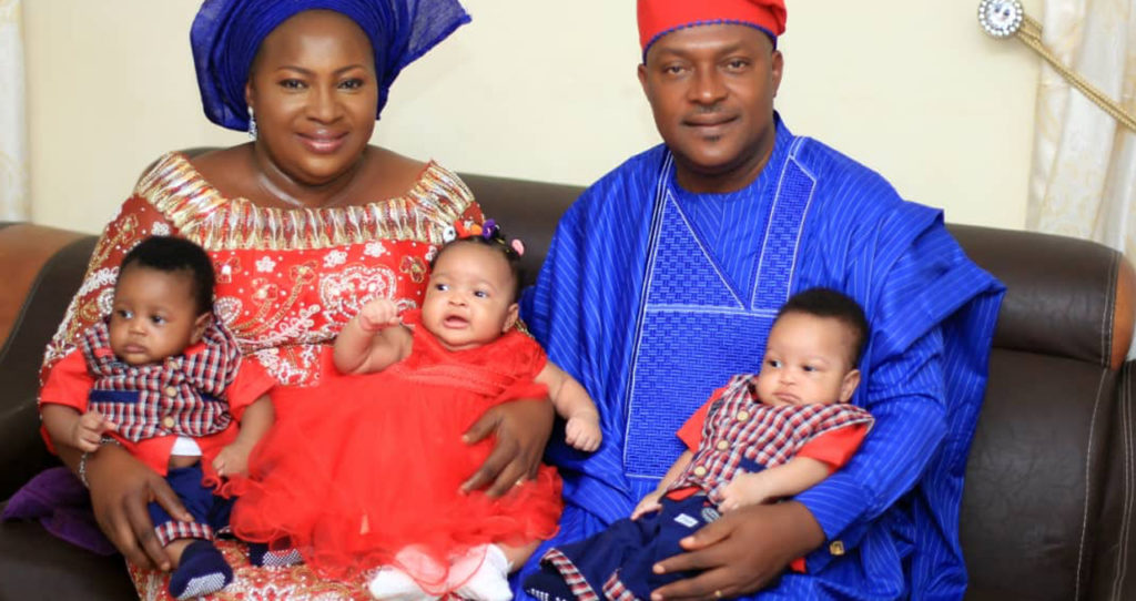 The pastor and his wife welcomed triplets after 18 years of marriage